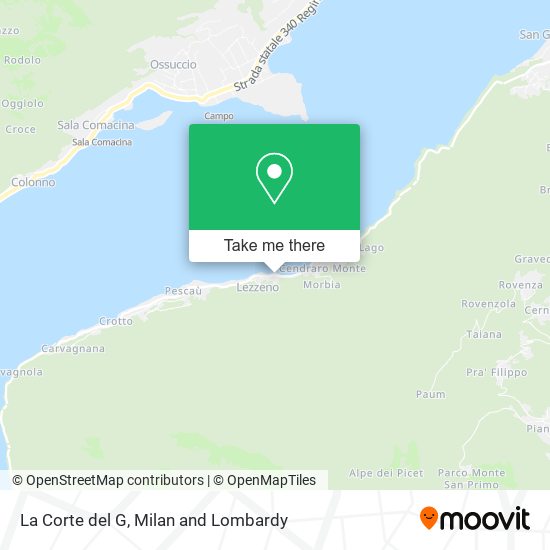 La Corte del G map