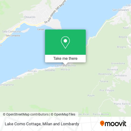 Lake Como Cottage map