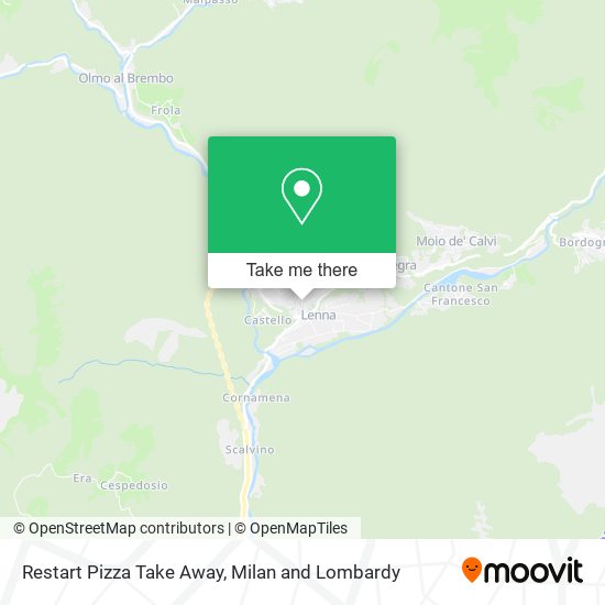 Restart Pizza Take Away map