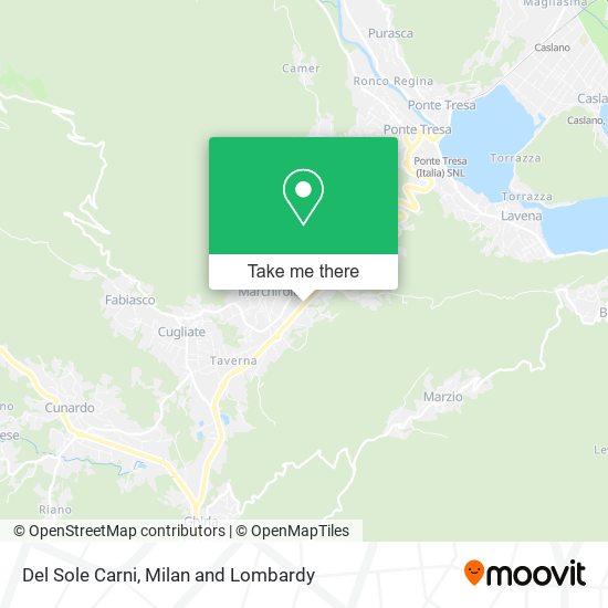 Del Sole Carni map