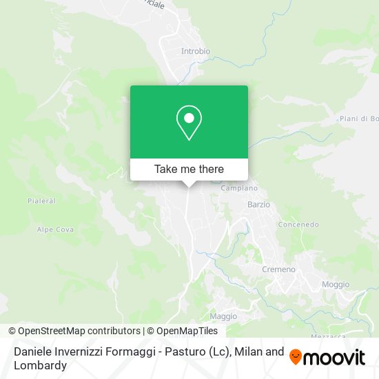 Daniele Invernizzi Formaggi - Pasturo (Lc) map