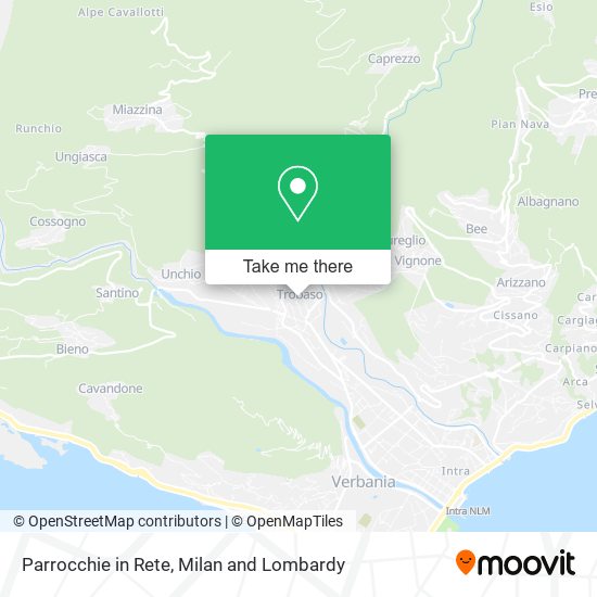 Parrocchie in Rete map