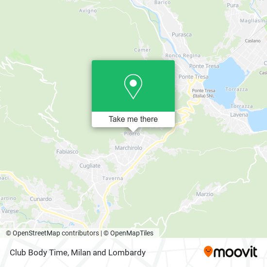 Club Body Time map