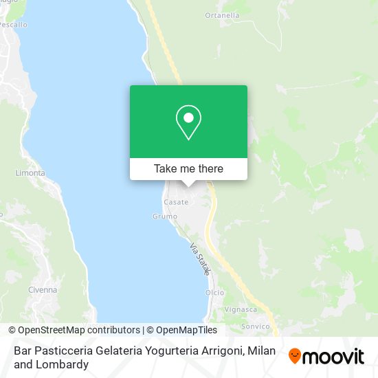 Bar Pasticceria Gelateria Yogurteria Arrigoni map