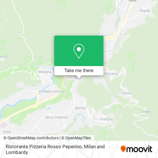 Ristorante Pizzeria Rosso Peperino map