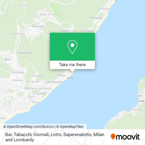 Bar, Tabacchi, Giornali, Lotto, Superenalotto map