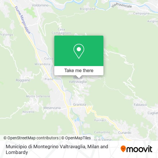 Municipio di Montegrino Valtravaglia map