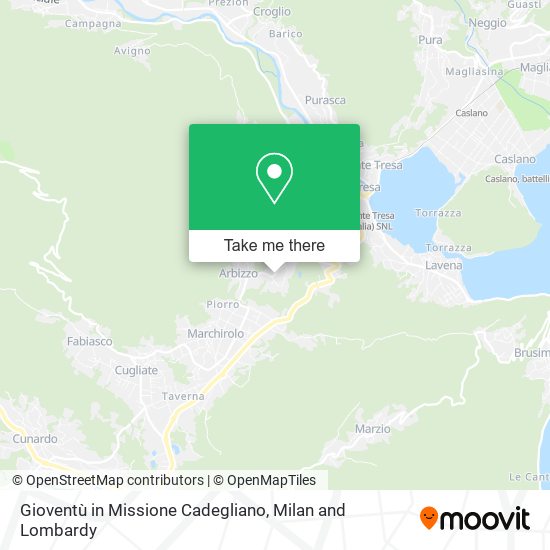 Gioventù in Missione Cadegliano map