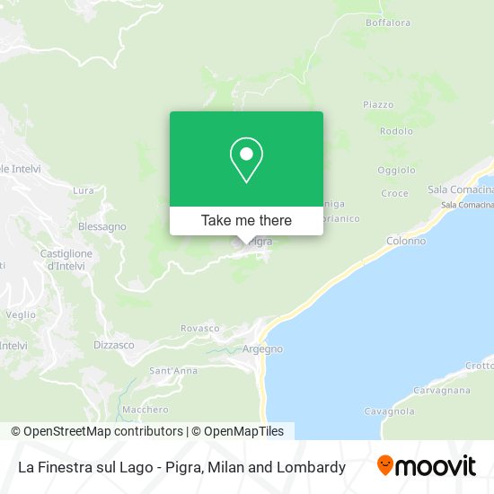 La Finestra sul Lago - Pigra map