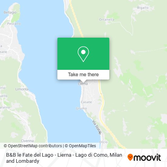 B&B le Fate del Lago - Lierna - Lago di Como map