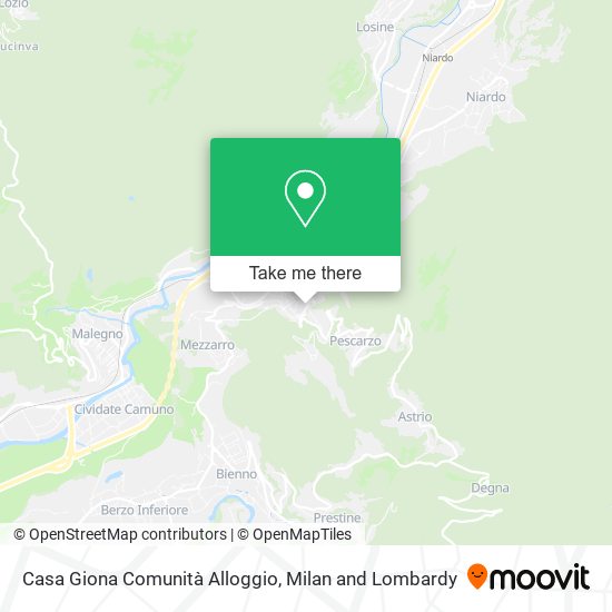 Casa Giona Comunità Alloggio map