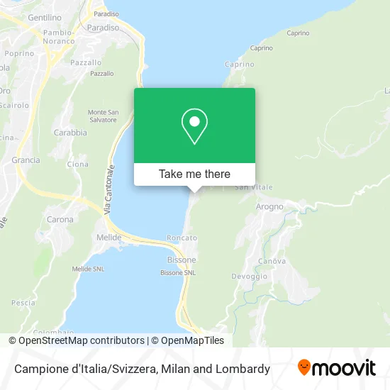 Campione d'Italia/Svizzera map