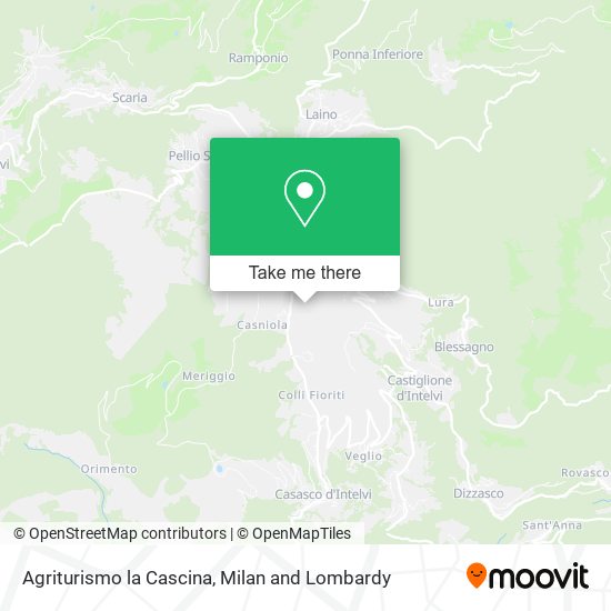 Agriturismo la Cascina map