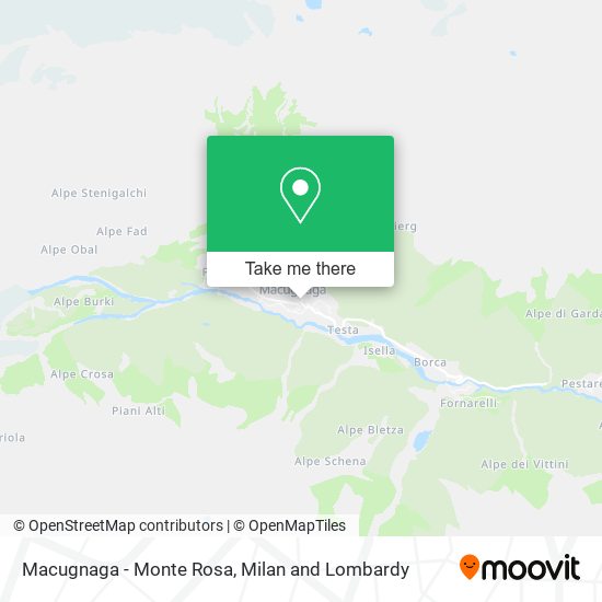 Macugnaga - Monte Rosa map