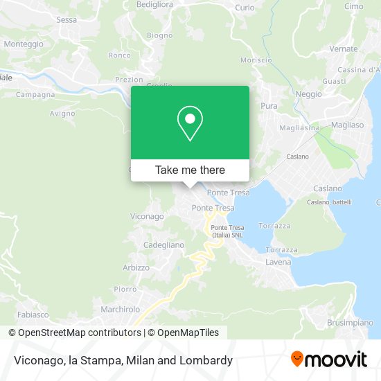 Viconago, la Stampa map