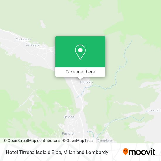 Hotel Tirrena Isola d'Elba map