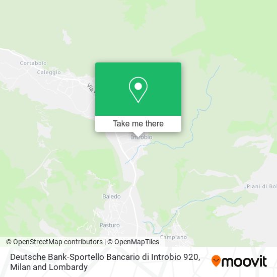 Deutsche Bank-Sportello Bancario di Introbio 920 map