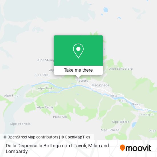 Dalla Dispensa la Bottega con I Tavoli map