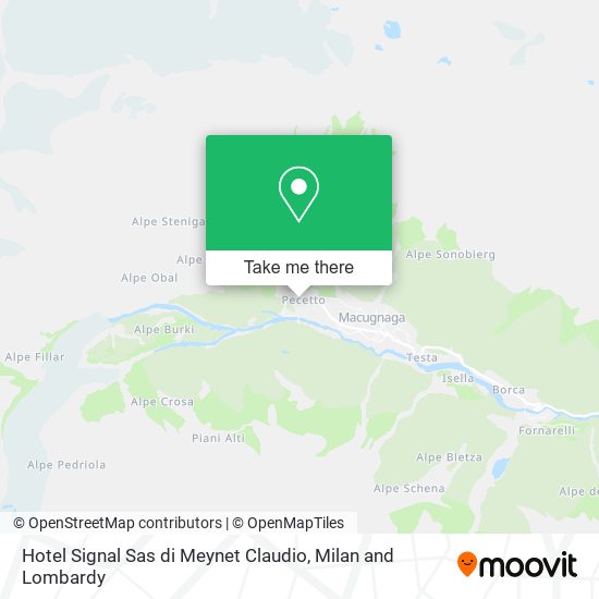 Hotel Signal Sas di Meynet Claudio map