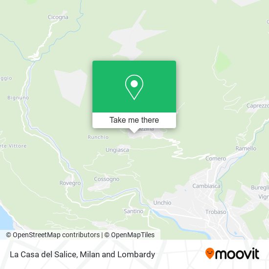 La Casa del Salice map