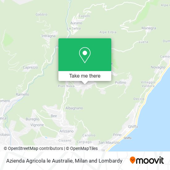 Azienda Agricola le Australie map