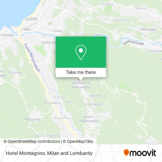 Hotel Montegrino map