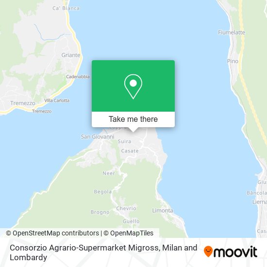 Consorzio Agrario-Supermarket Migross map
