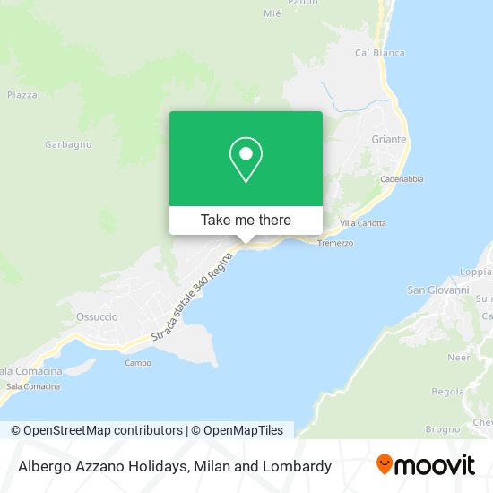 Albergo Azzano Holidays map