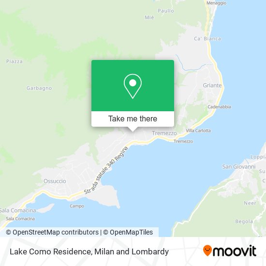 Lake Como Residence map