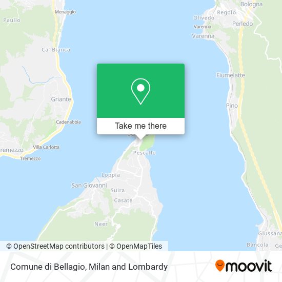 Comune di Bellagio map