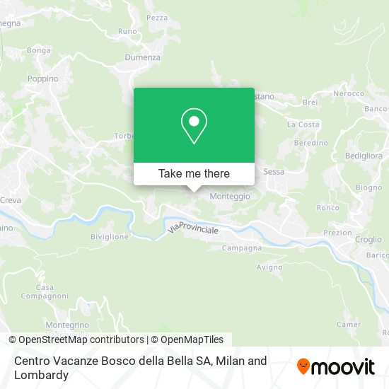 Centro Vacanze Bosco della Bella SA map