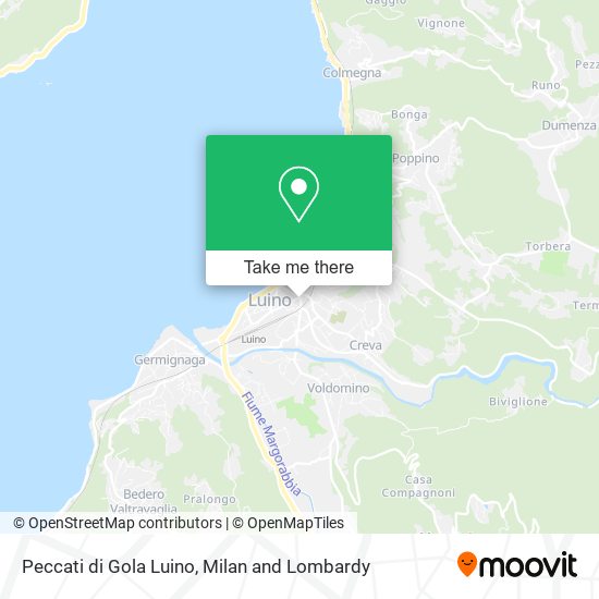 Peccati di Gola Luino map