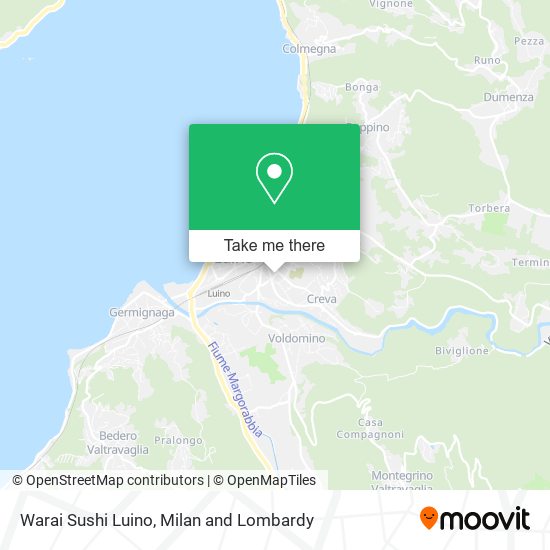 Warai Sushi Luino map