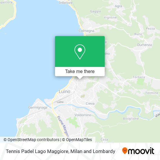 Tennis Padel Lago Maggiore map