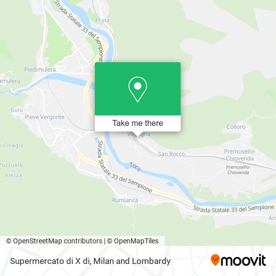 Supermercato di X di map