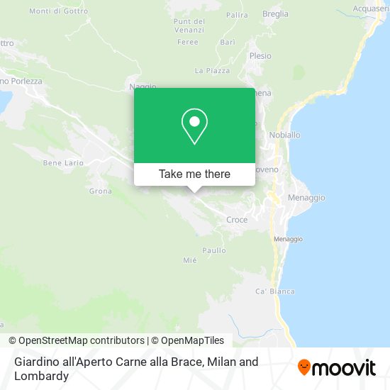Giardino all'Aperto Carne alla Brace map
