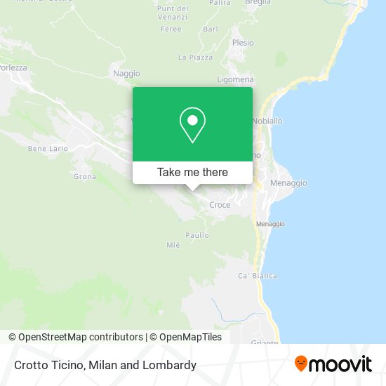 Crotto Ticino map