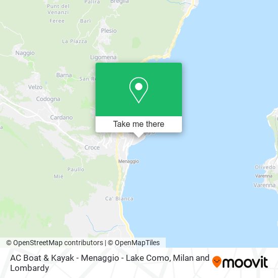 AC Boat & Kayak - Menaggio - Lake Como map