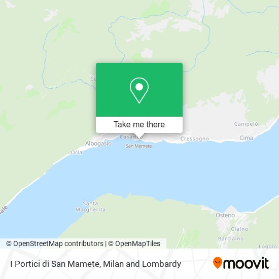 I Portici di San Mamete map