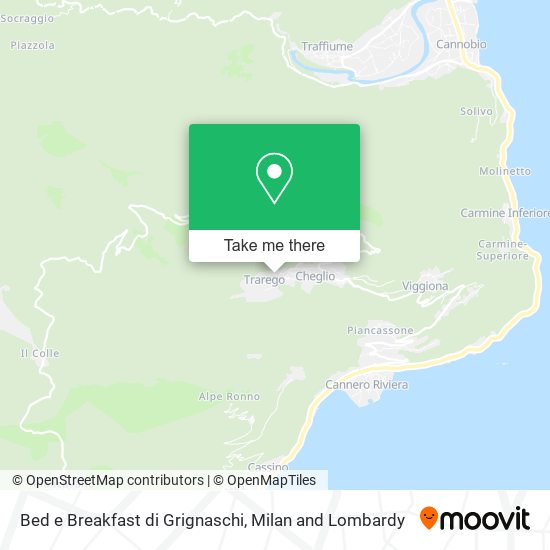 Bed e Breakfast di Grignaschi map