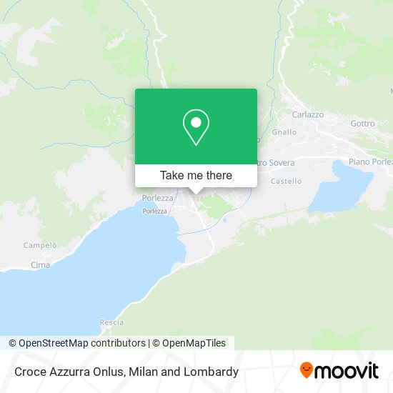 Croce Azzurra Onlus map