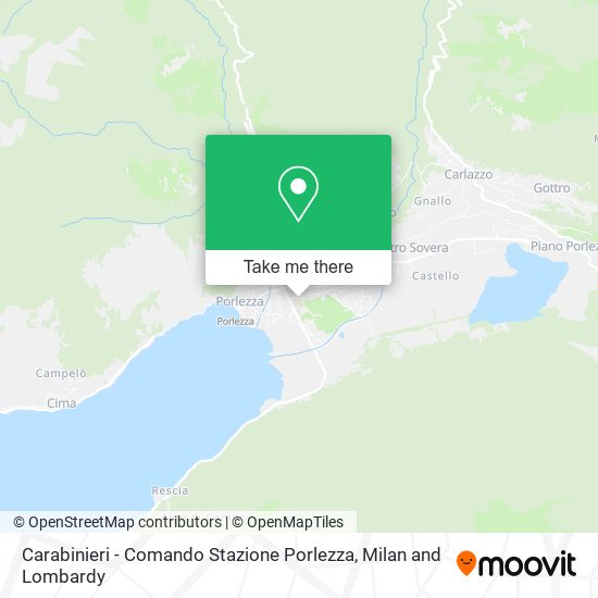 Carabinieri - Comando Stazione Porlezza map