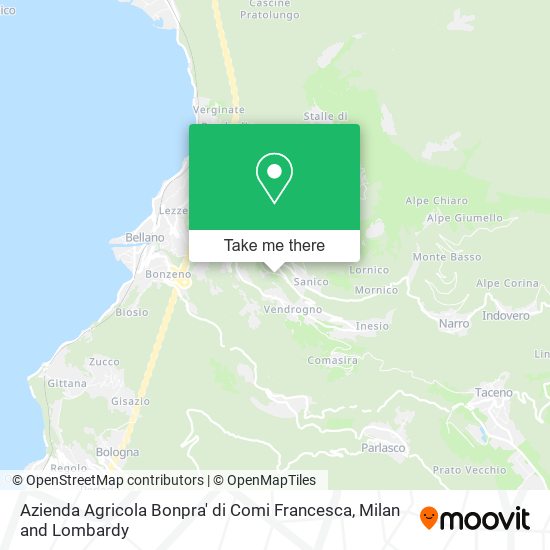 Azienda Agricola Bonpra' di Comi Francesca map