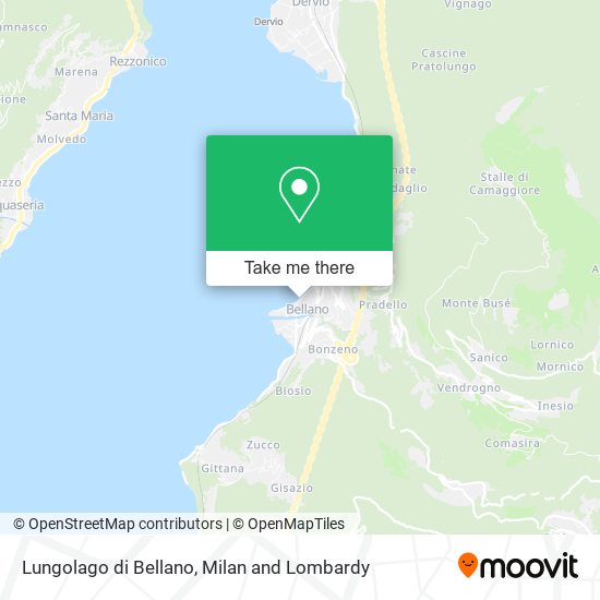 Lungolago di Bellano map