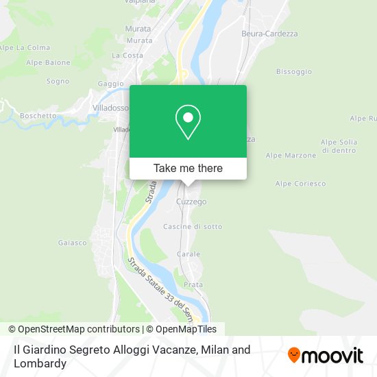 Il Giardino Segreto Alloggi Vacanze map