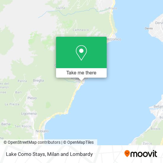 Lake Como Stays map