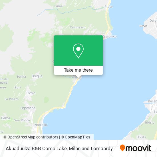 Akuaduulza B&B Como Lake map