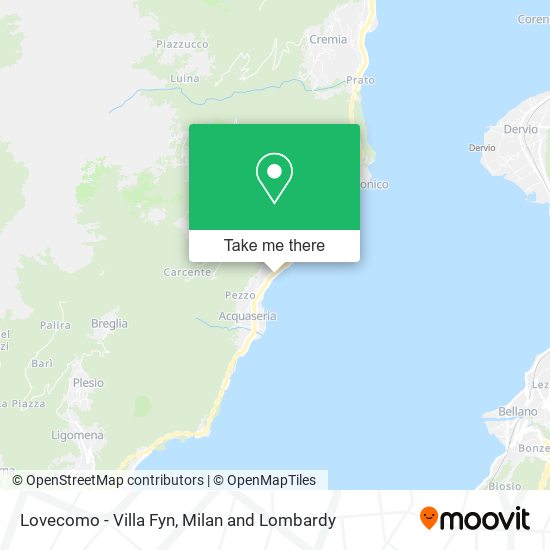 Lovecomo - Villa Fyn map