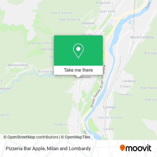 Pizzeria Bar Apple map