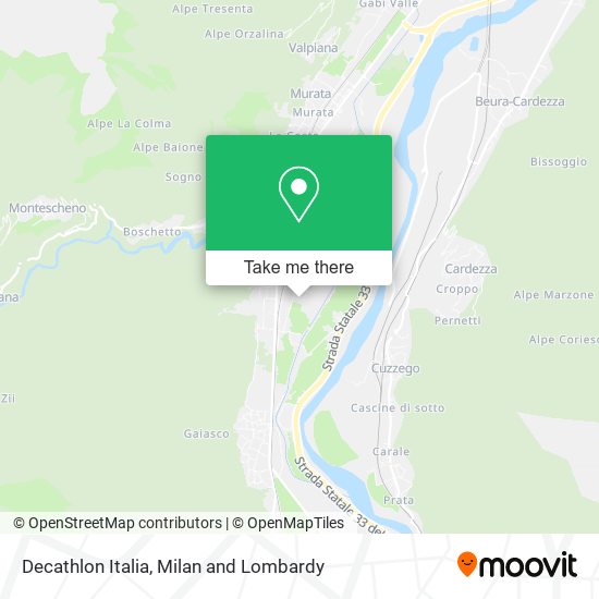 Decathlon Italia map